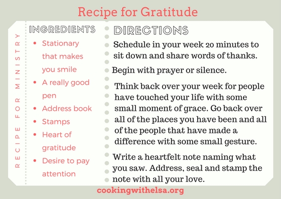 RECIPE FOR MINISTRY (2)