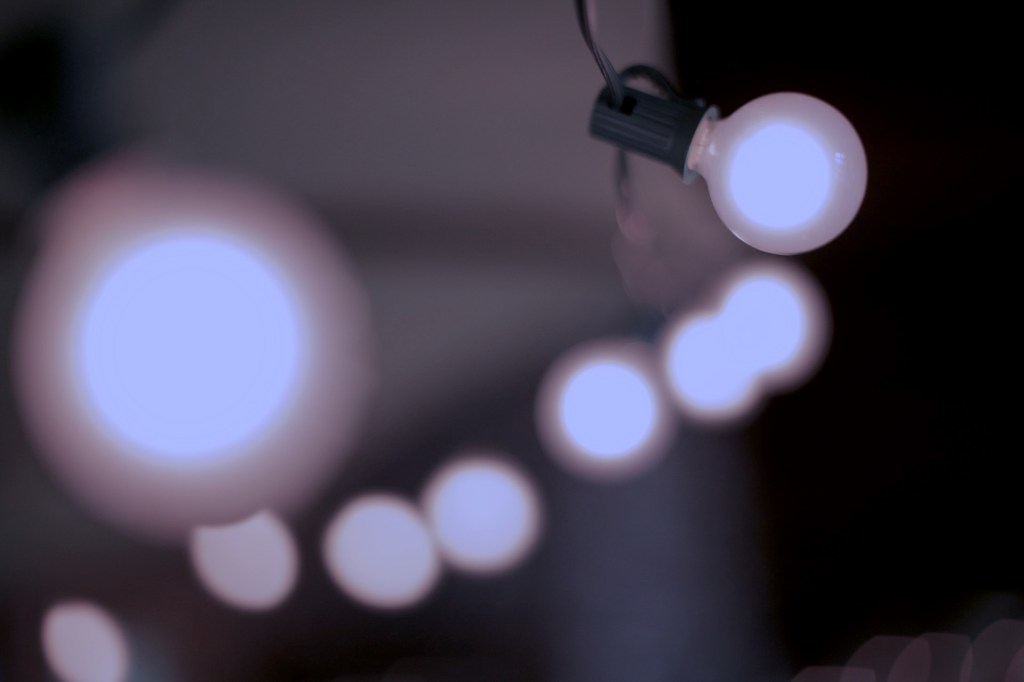 Twinkly Lights in Blue Pandemic&nbsp;Days